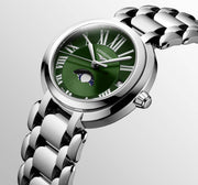 LONGINES L81154616 PRIMALUNA Moonphase Green Dial Women's Watch - mzwatcheslk srilanka